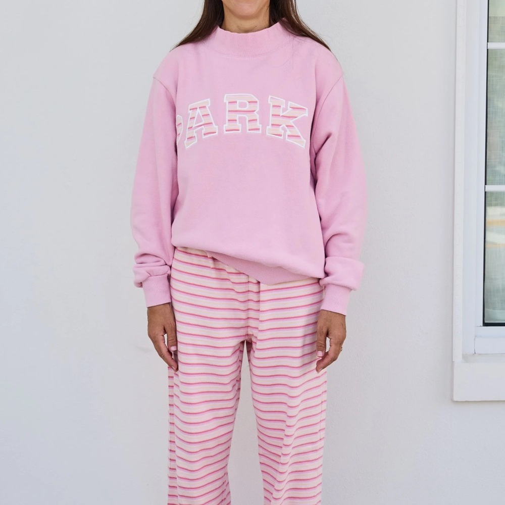 Parke Heritage Varsity Mockneck in Sweetpea